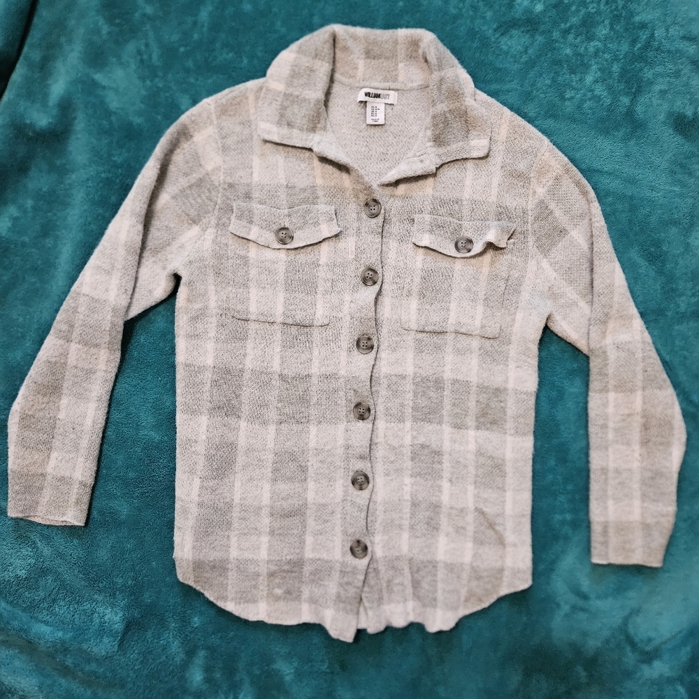 William Rast Soft Gray Knit Sweater